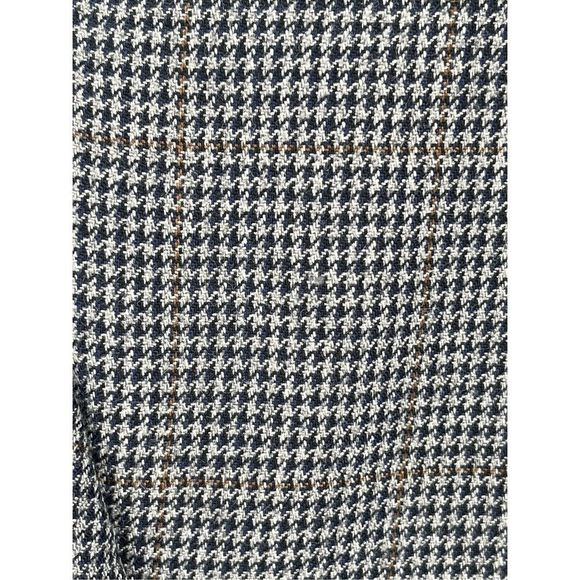 Izod Blazer Men's Size 40S Houndstooth Black Gray Brown 2 Button Sport Coat - Picture 3 of 13